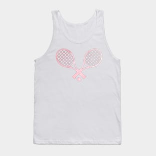 Tennis Racket Pink Tank Top